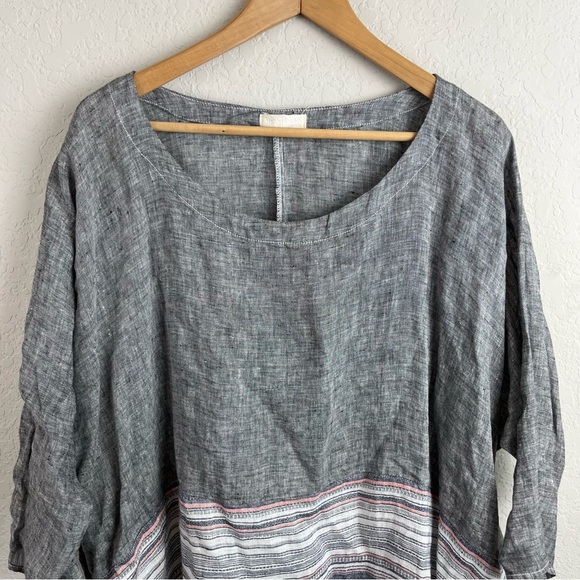 CP Shades Oversized Tunic Top 100% Linen - Picture 3 of 10